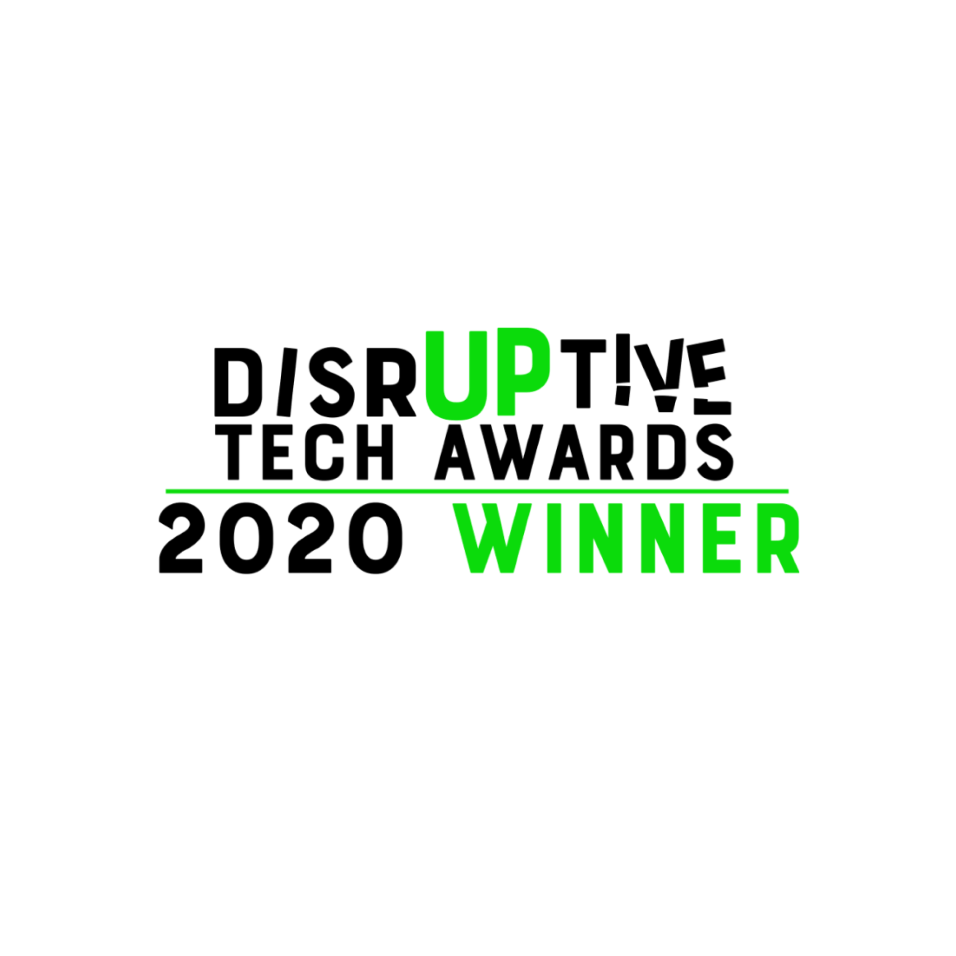 Aptive Resources logo with Disruptive Tech Awards 2020 Winner badge.