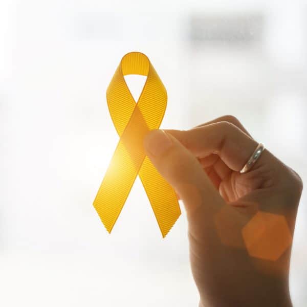 Suicide prevention and Childhood Cancer Awareness, Yellow Ribbon