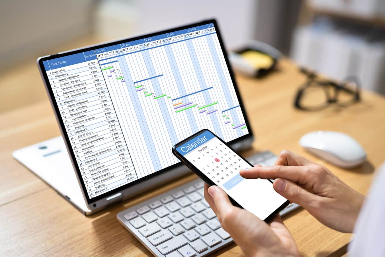 Gantt Employee Time Sheet Chart