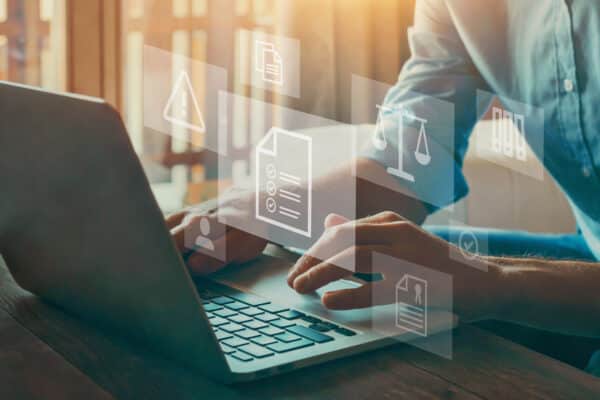 Compliance rules and law regulation policy concept on virtual sc Compliance rules and law regulation policy concept on virtual sc